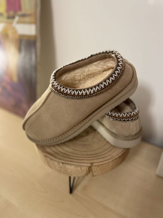 Papuci tip UGG, 36, bej