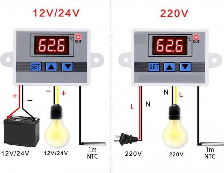 Термостат XH-W3002B 220v для инкубатора