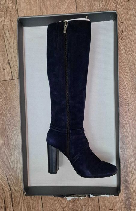 Велурени ботуши, GiAnni, 37, тъмносини