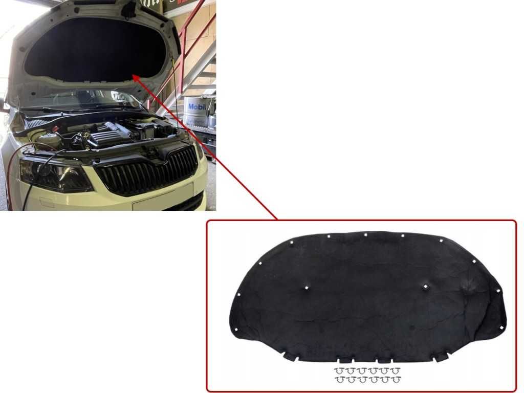 Изолация за преден капак на Skoda Octavia 3