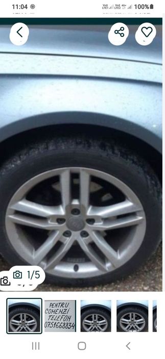 Jante cu cauciucuri pe 18