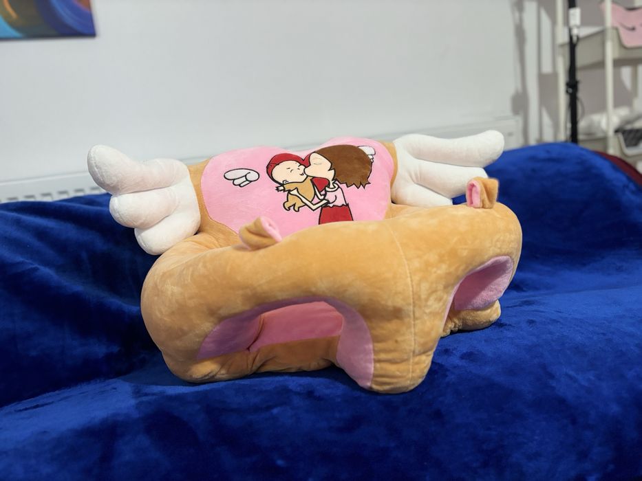 Scaun de catifea umplut cu plus pr copii si bebelusi 6-18 luni