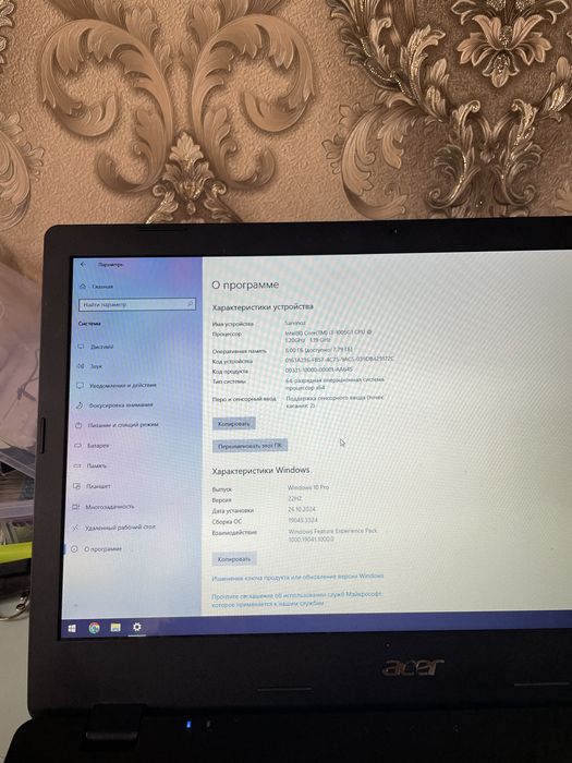 Notebook Acer aspire 3