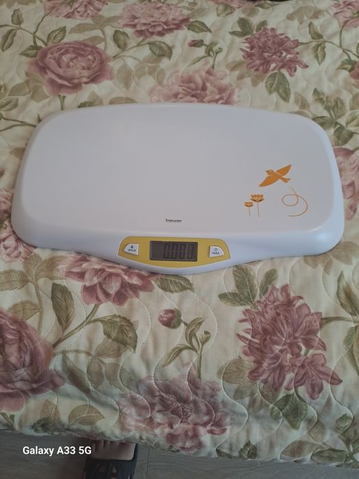 Cantar de bebelusi BEURER BY80, 20kg, alb-galben