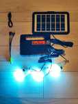 Solar EP-0138 cu 3 becuri LED, boxă BT, radio FM, lanternă,panou solar