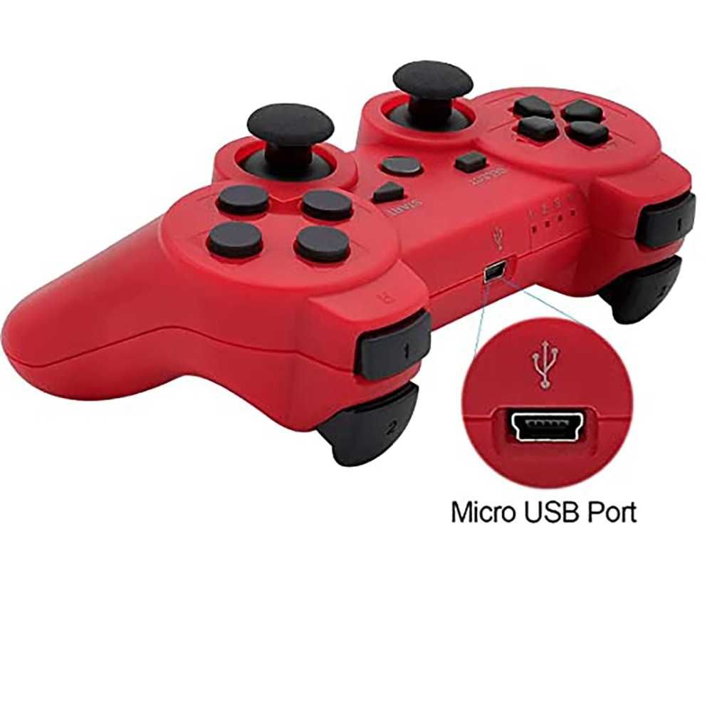 Controller PS3 wireless joystick Consola SONY Playstation 3 cablu Rosu