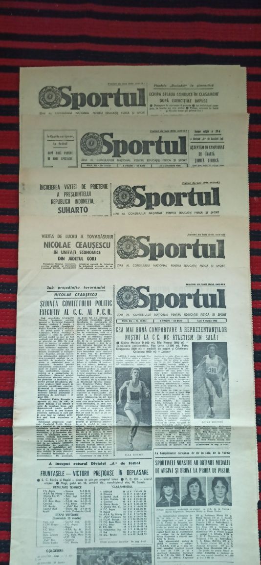 Colectie ziare sportive & culturale romanesti