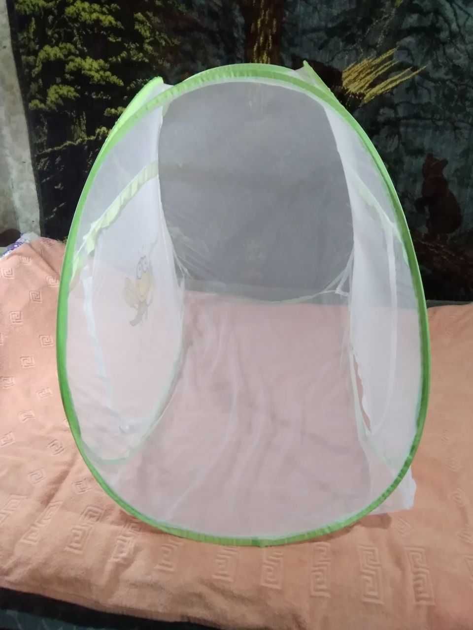 Сетка палатка москитная,детская,новая в упаковке,от комаров,мошки