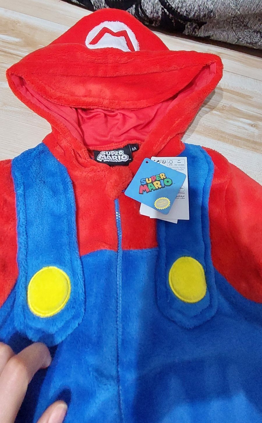 Costum Supermario bebe copil nou cu eticheta