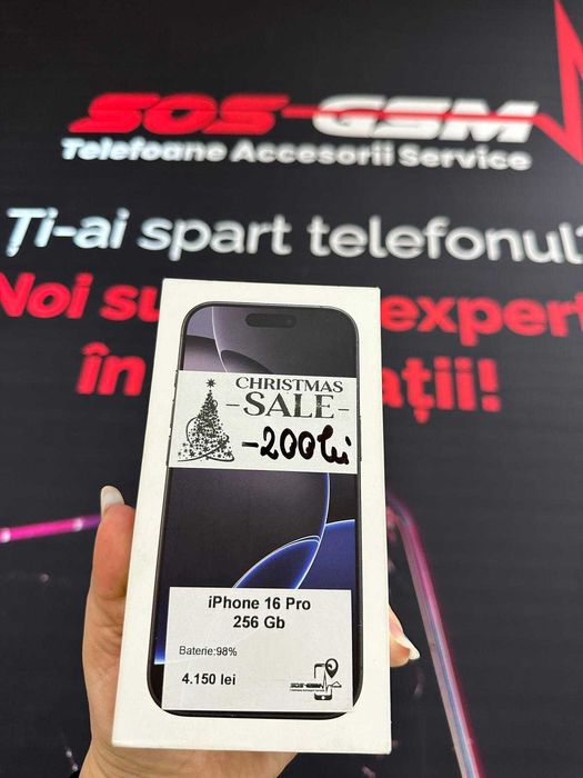 Apple iPhone 16 PRO 256GB / 98% Baterie