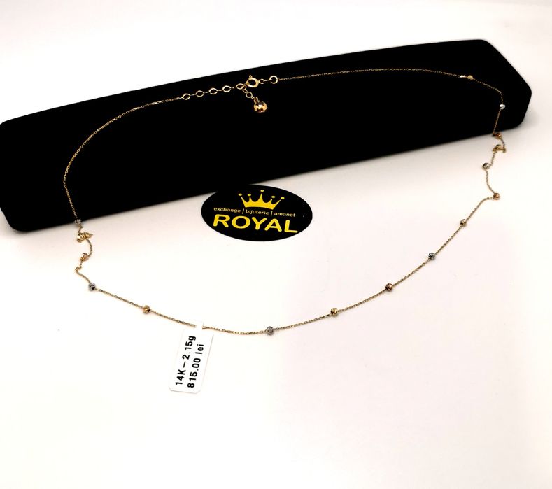 Bijuteria Royal lant din aur 14k 2.15 gr
