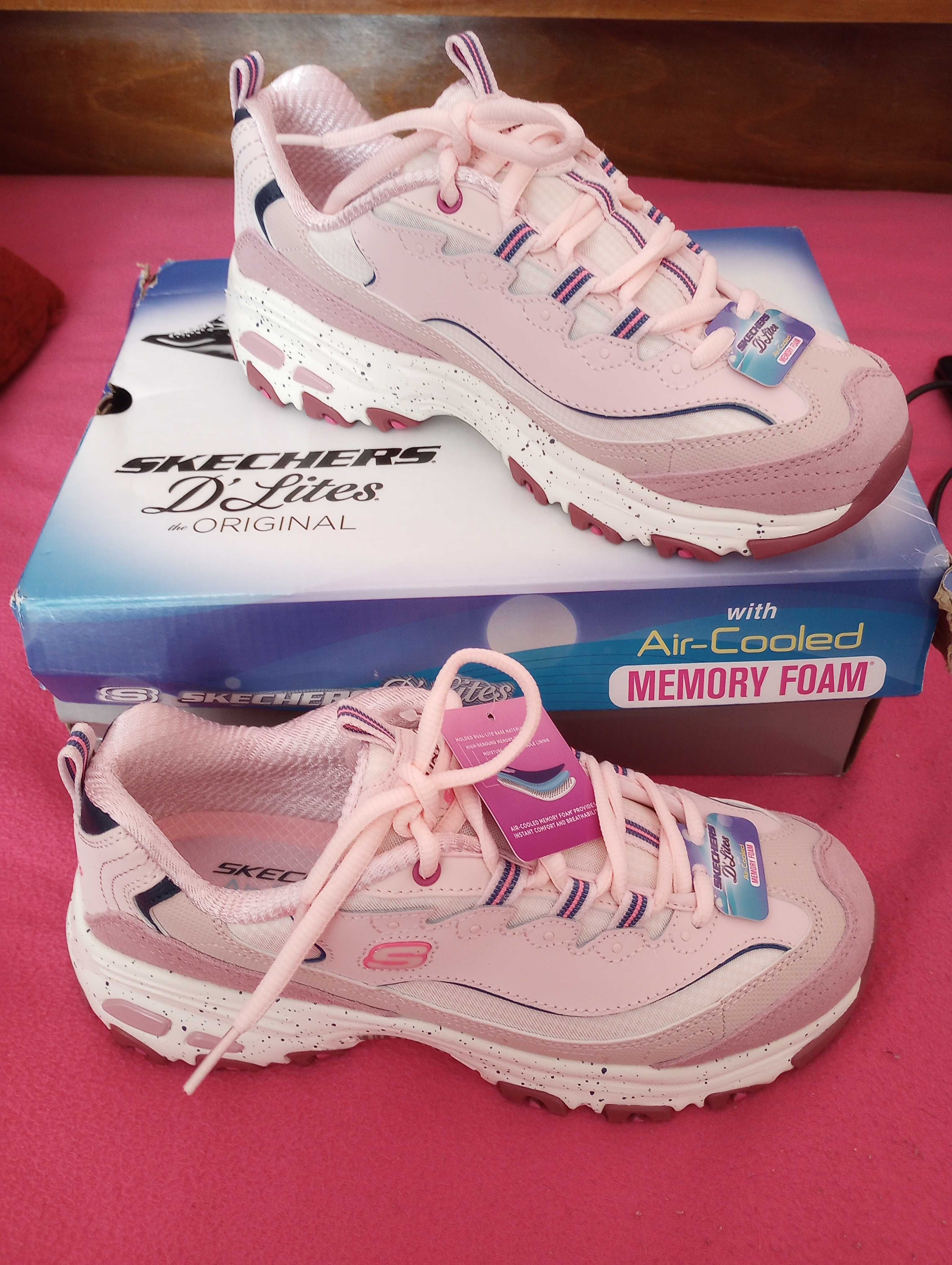 Дамски обувки Skechers D'LITES Скечърс розови