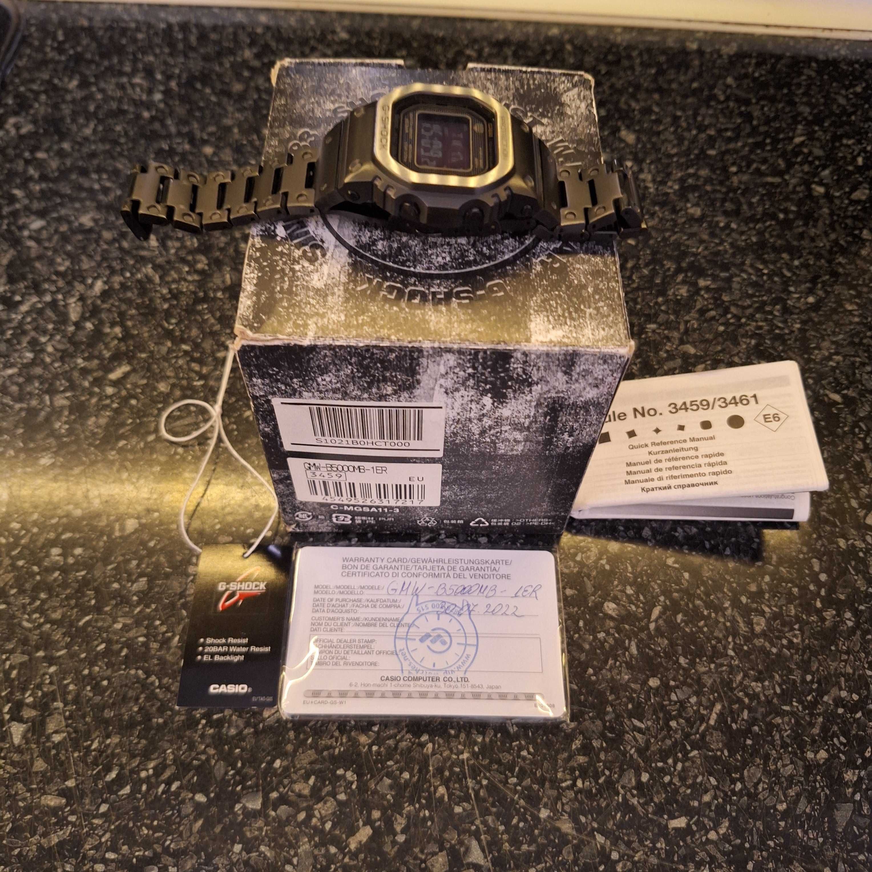 Casio G-Shock GMW-B5000MB – матовочерен, рядък модел, стилен