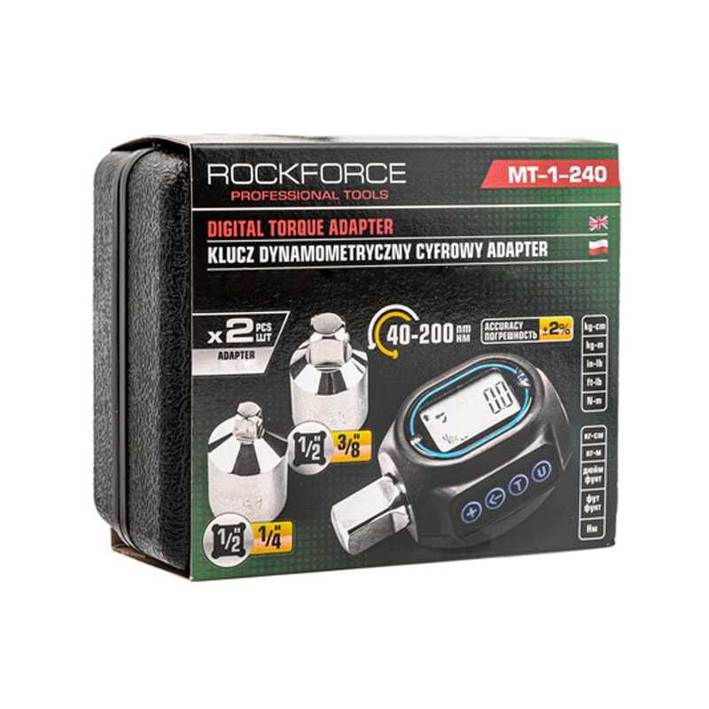 ТОП ОБЯВА Цифров динамометричен адаптер 1/2”, 40-200 Nm ROCKFORCE