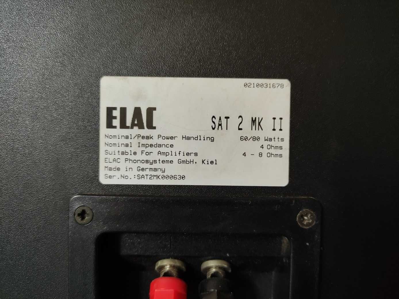 Тонколони ELAC SAT 2 MK II 60/80 Watt