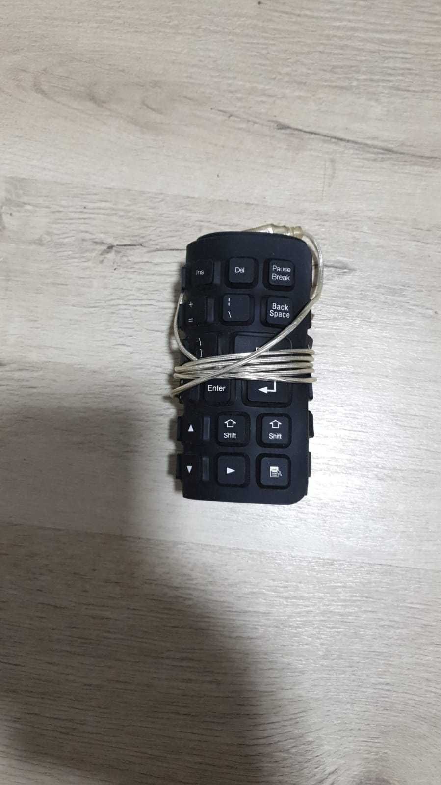 Vand Tastatura USB Haking flexibila din cauciuc rezistenta la apa