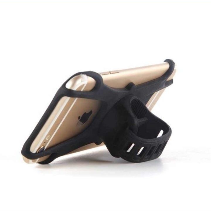 Suport smartphone telefon ghidon bicicleta trotineta soft silicon 360°