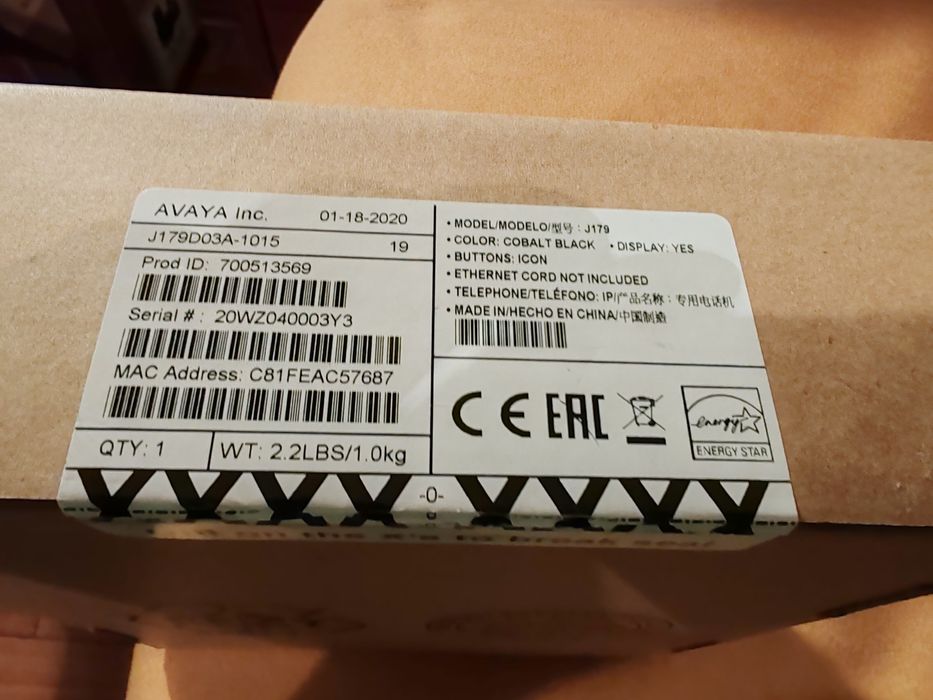 Telefon ip avaya model j179 sigilat kit HP mouse tastatura dock HP G5