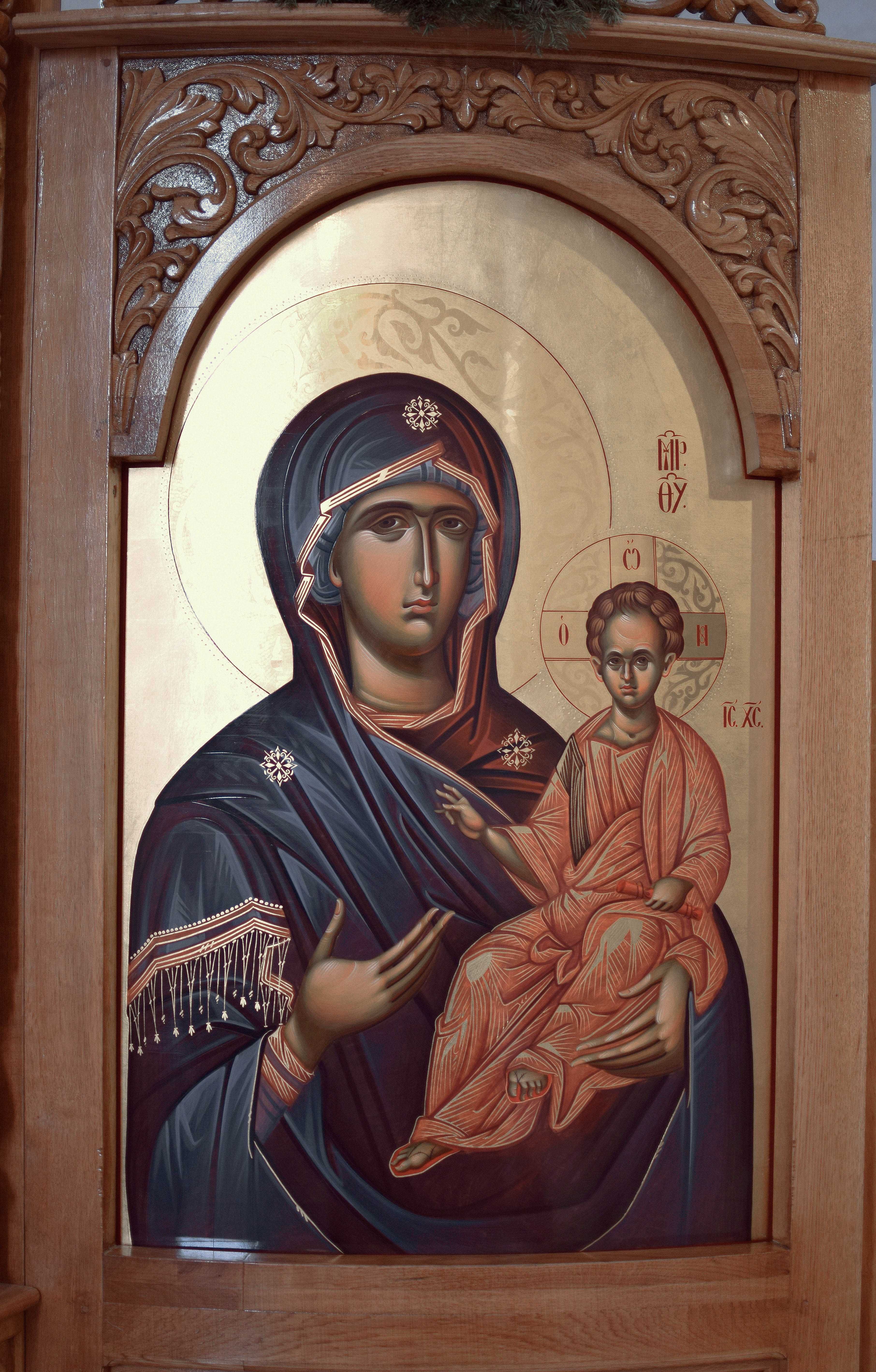 Icoane ortodoxe pictate pe lemn