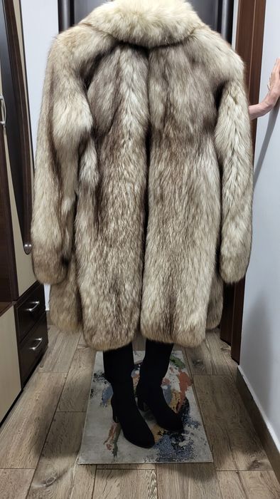 Haina de blana vulpe argintie – calitate superioara, impecabila