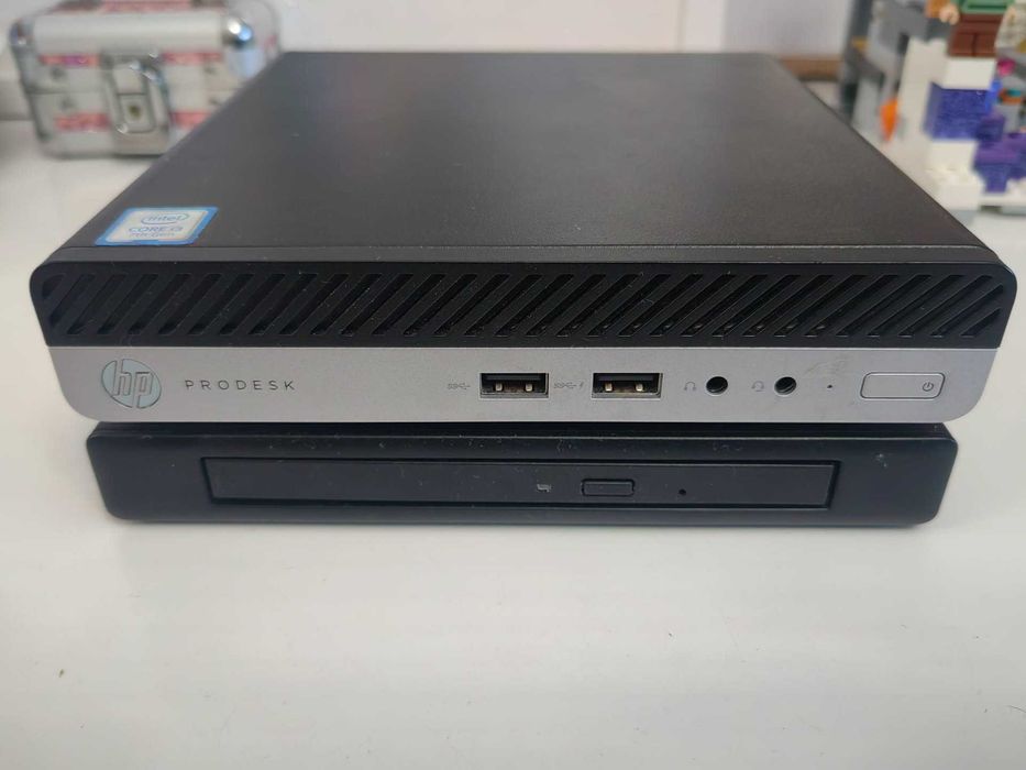 HP Prodesk 400 G3 Mini, i3-7100T, 4GB RAM, 256GB SSD, DVD-RW