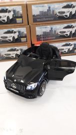 Акумулаторни коли джипове Mercedes 12v с меки гуми и кожена седалка