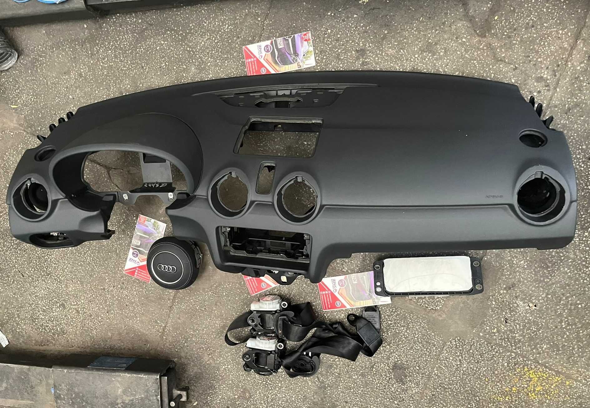 Audi A1 kit airbag volan S line pasager plansa de bord - set centuri