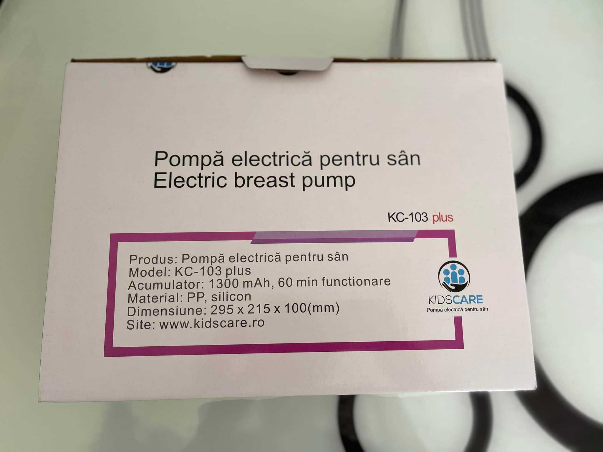 NOU! Pompa de san electrica cu acumulator Kidscare KC103 plus.