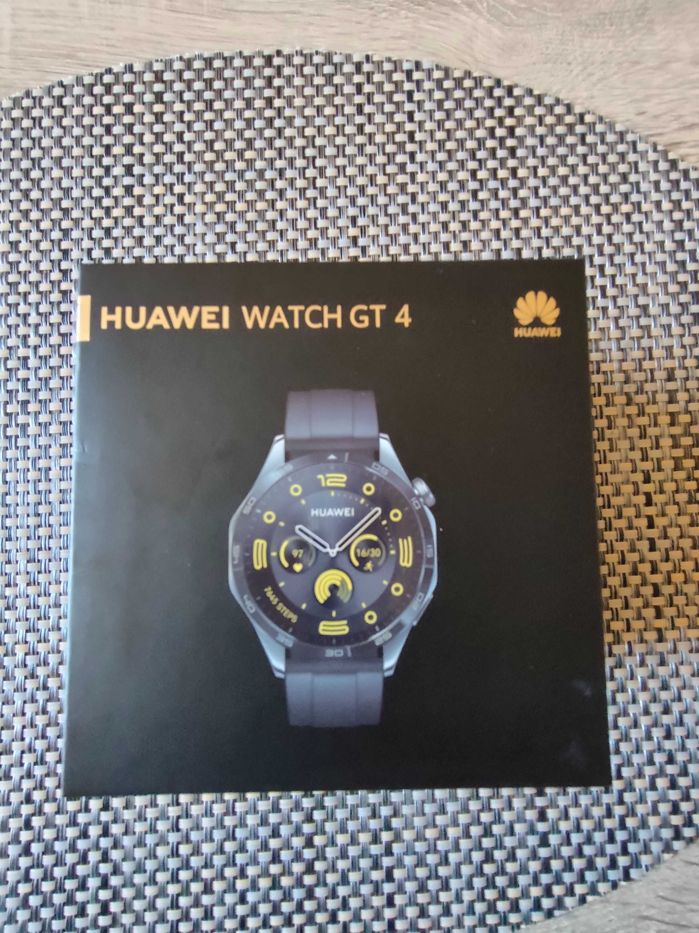 Часовник HUAWEI WATCH GT 4 BLACK Black Fluoroelastomer Strap 46
