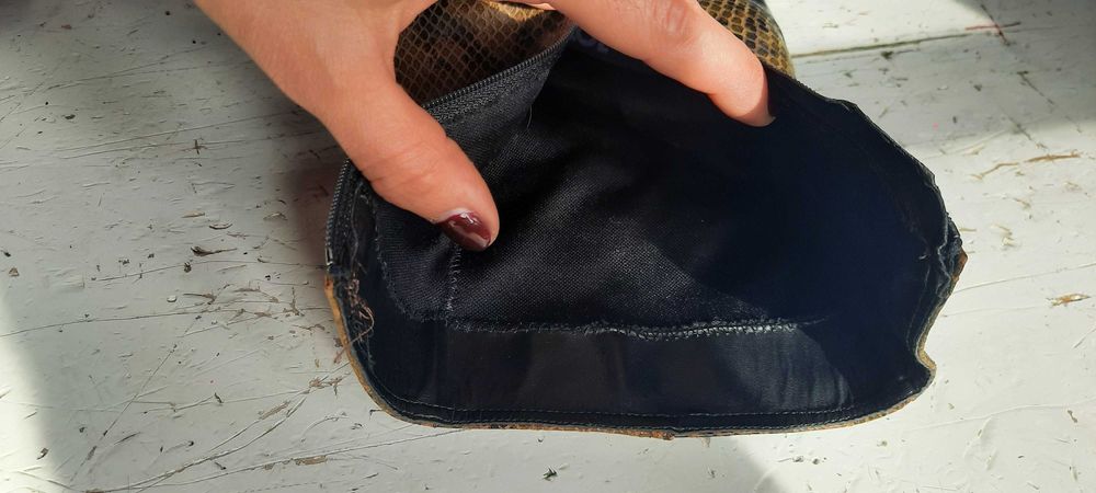 Кожени боти на ток, змийска кожа