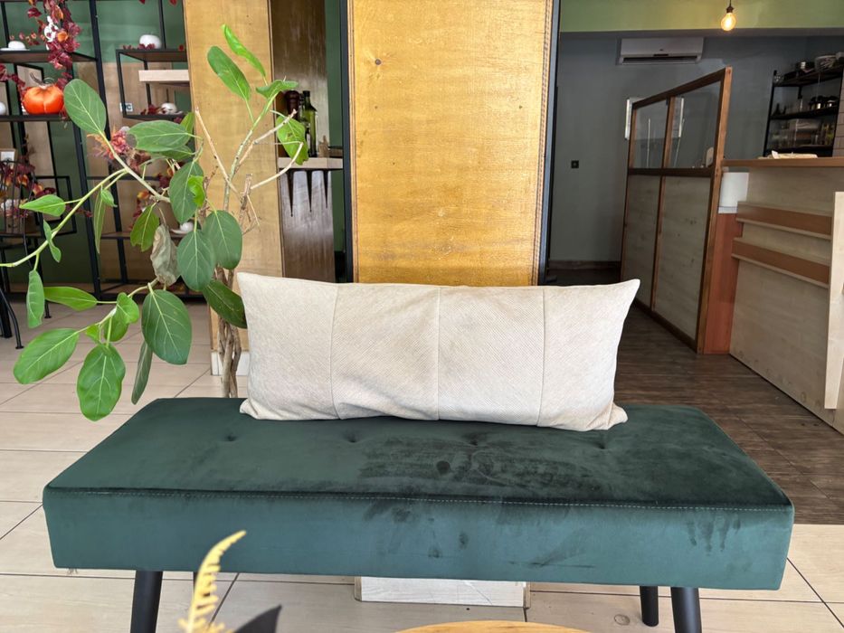 Пейка HAGEBRO текстил, цвят зелен