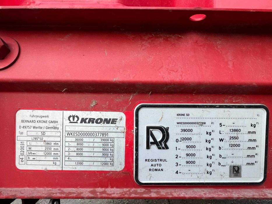 Semiremorca Krone SD