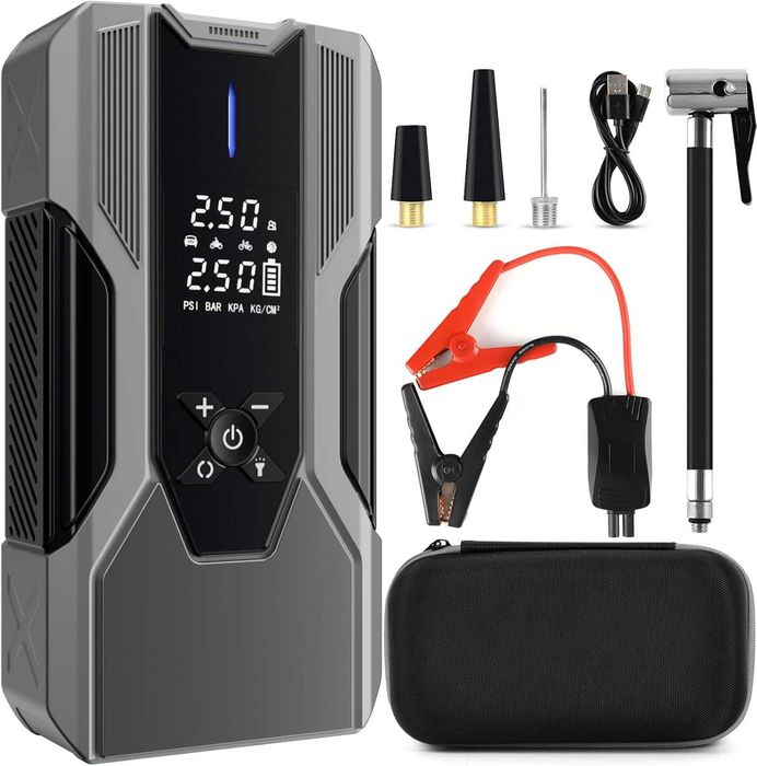 7в1 6000A Jump Starter Джъмп Стартер батерия за акумулатор компресор