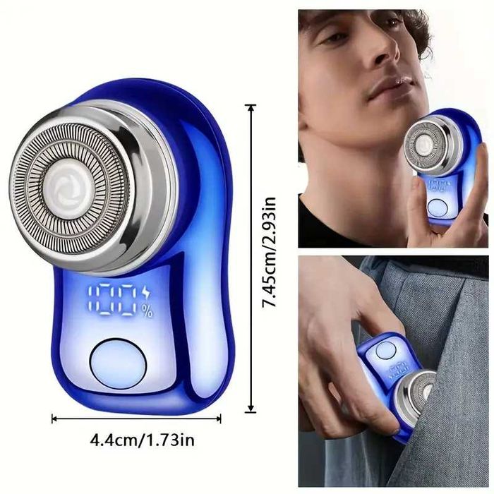 Masina Aparat de ras barberit electric USB afisaj, lame rotative USB