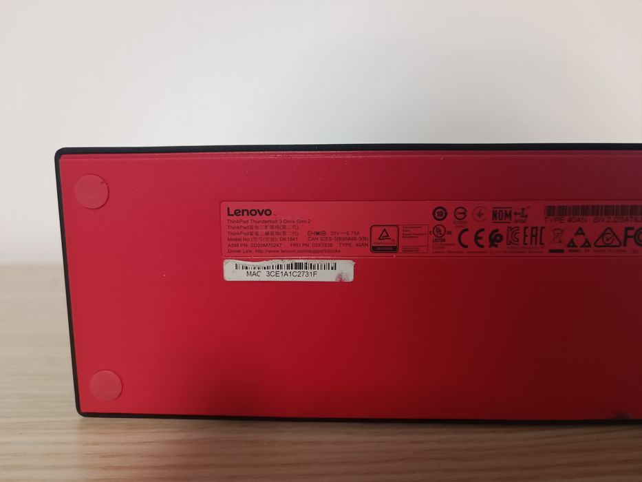 Dock Lenovo Thinkpad thunderbolt 3 dock gen 2 dk1841