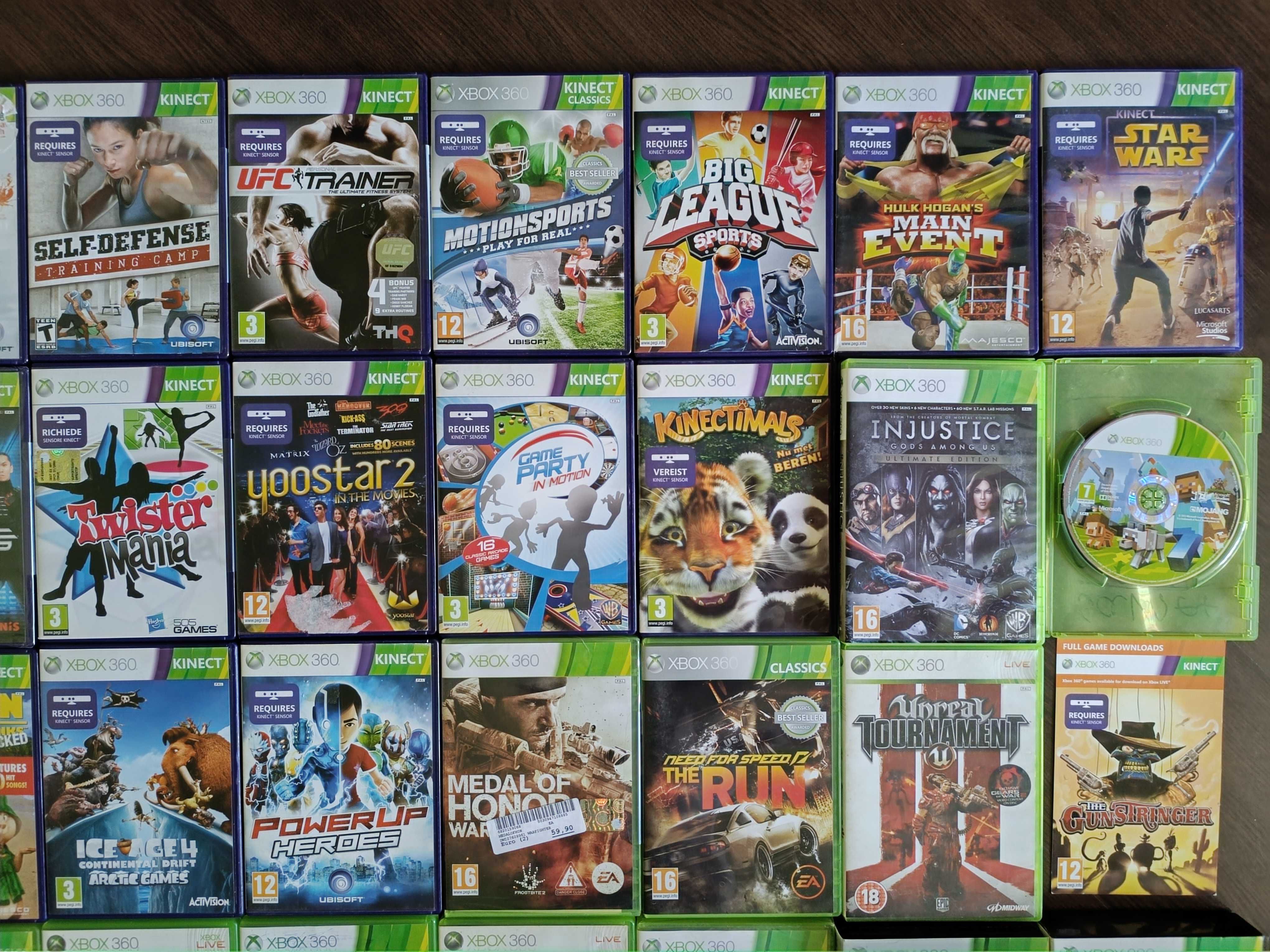 Xbox 360 Kinect Sports Dance Zumba Lego Minecraft Mafia NFS W2K17 Dora