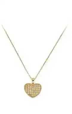 Colier aur galben 14k cu pandant inima - DA607