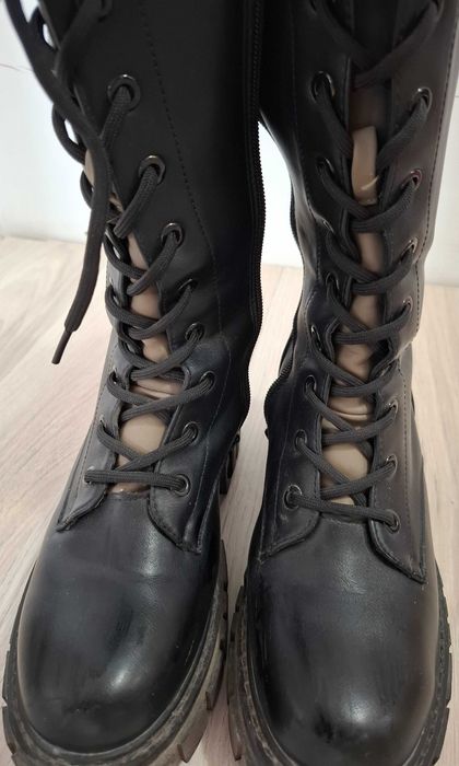 Кожени дамски кубинки