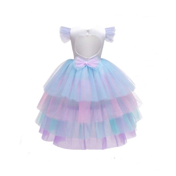 Rochie Unicorn cu trena detasabila, IdeallStore®, 3-5 ani