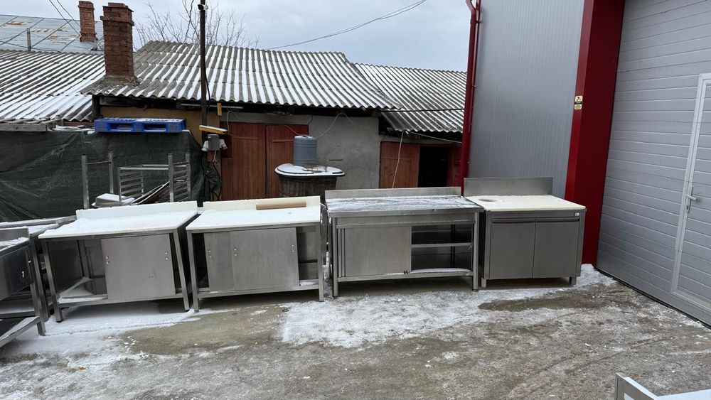 Spălător inox masa tip dulap masa inox polițe dulap suspendat