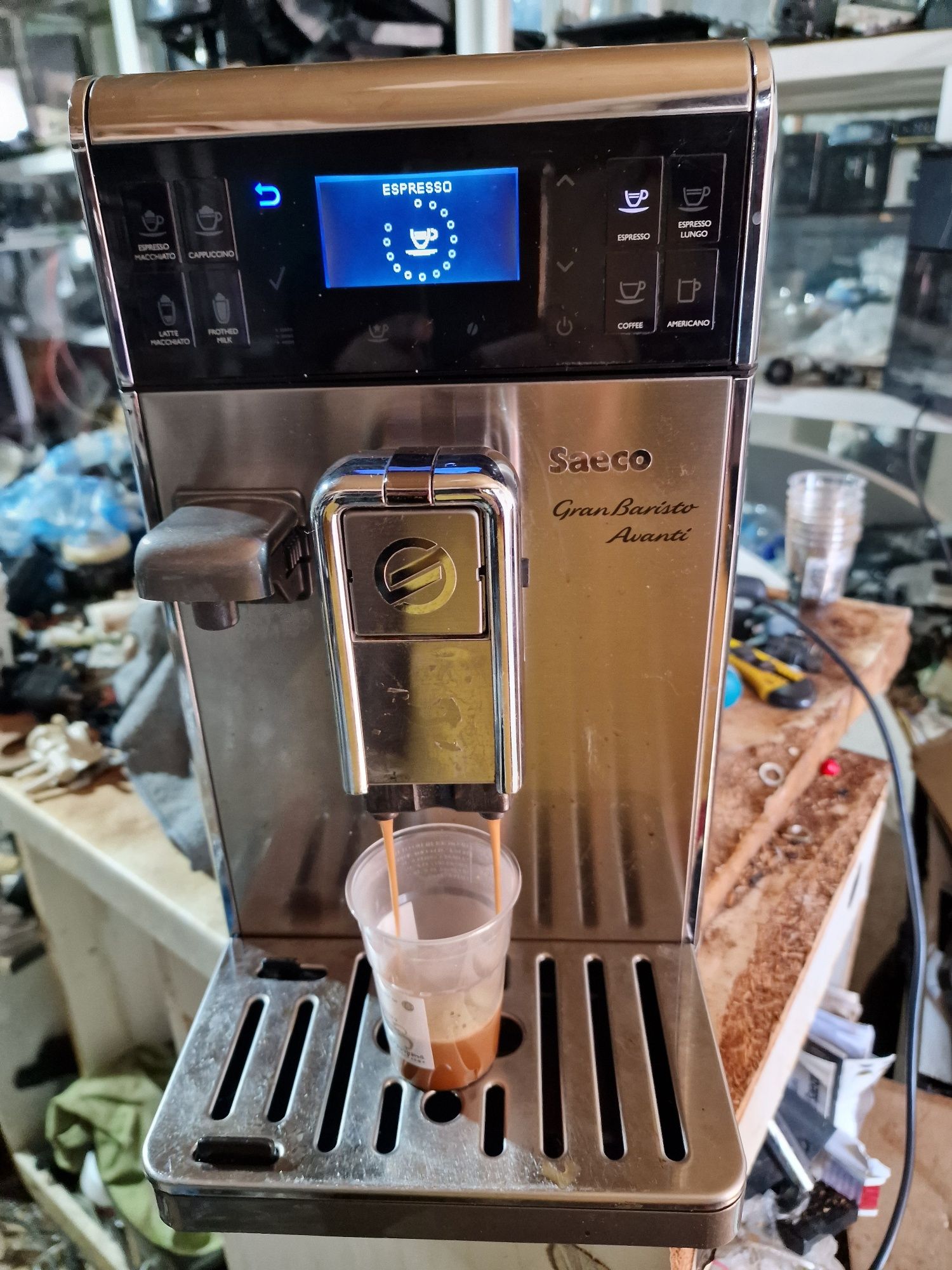 Saeco Granbaristo avanti с кана за капучино каферобот кафеавтомат