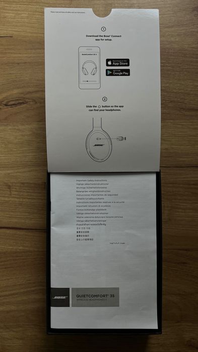 Продавам безжични слушалки Bose QC35 II в перфектно състояние.