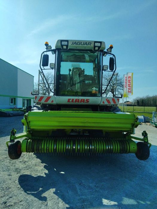 Combina siloz Claas Jaguar 830 cu echipament Kemper si semifan