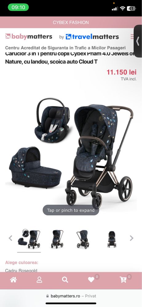 Carut cybex priam 4.0 jewels of nature