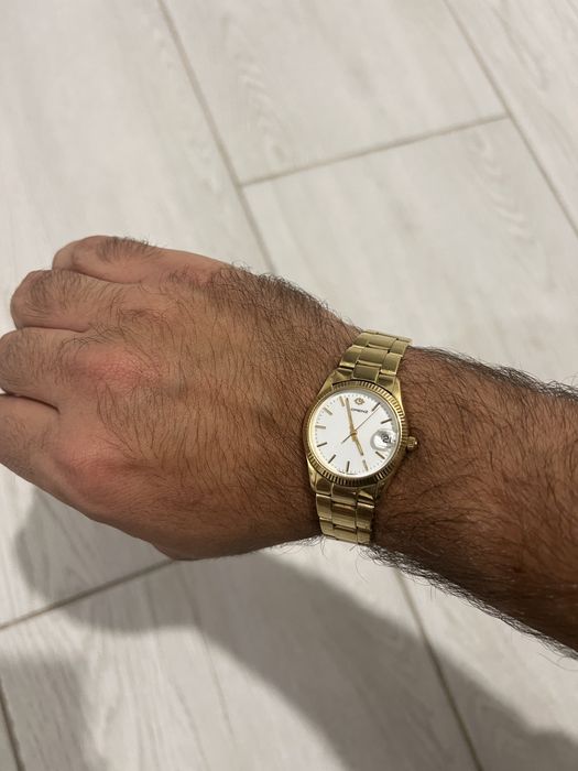 Ceas barbatesc din aur 18k cu stanta 750 si certificat autenticitate