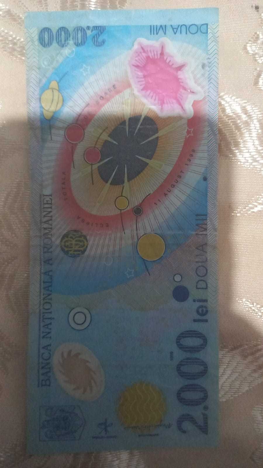 Bancnota 2000 lei anul 1999