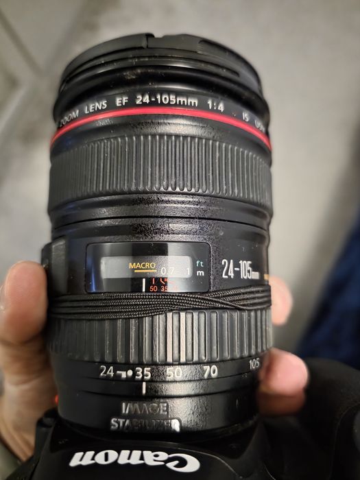 Obiectiv canon 24-105 f4l cu stabilizare