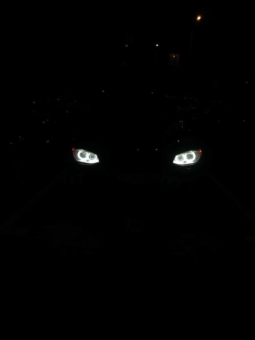 Set inele Angel Eyes Cotton LED BMW E90 E91 E92 E93 Xenon, 105 - 120mm