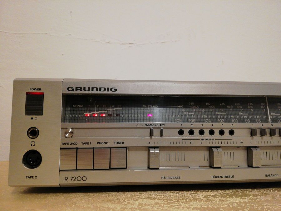 Amplificator/Tuner Stereo GRUNDIG R 7200 - RAR/Vintage/RFG/Perfect