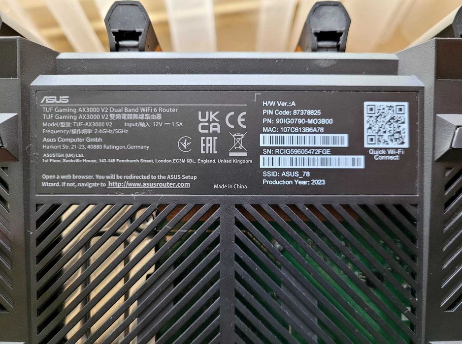 Router Wireless ASUS TUF Gaming AX3000 V2, AX3000, Garantie PCGarage